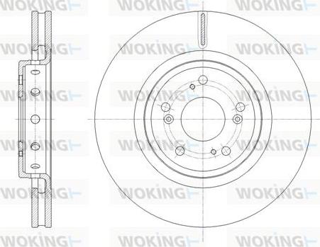 Woking D61658.10 - Гальмівний диск autozip.com.ua
