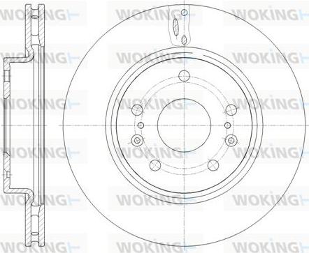 Woking D61665.10 - Гальмівний диск autozip.com.ua