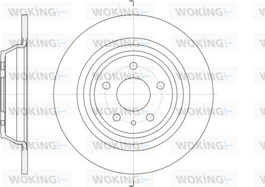 Woking D61606.00 - Гальмівний диск autozip.com.ua