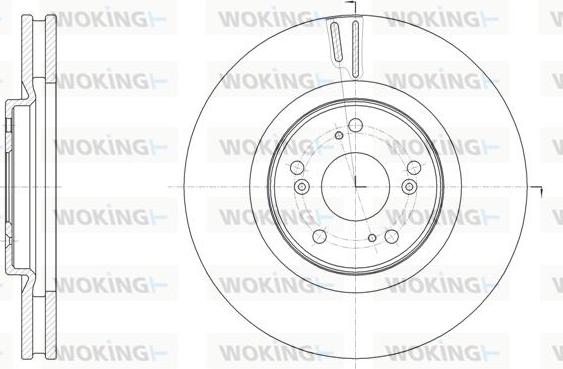 Woking D61607.10 - Гальмівний диск autozip.com.ua