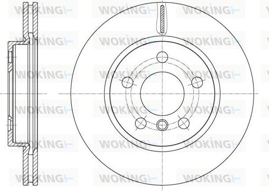 Woking D61617.10 - Гальмівний диск autozip.com.ua