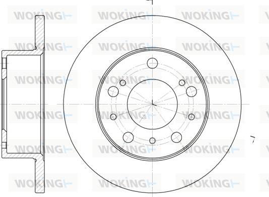 Woking D6168.00 - Гальмівний диск autozip.com.ua