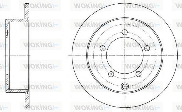 Woking D61688.00 - Гальмівний диск autozip.com.ua