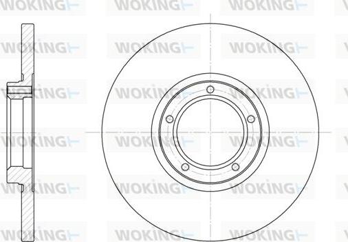 Woking D6163.00 - Гальмівний диск autozip.com.ua