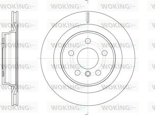 Woking D61632.10 - Гальмівний диск autozip.com.ua