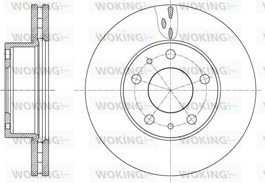 Woking D61637.10 - Гальмівний диск autozip.com.ua