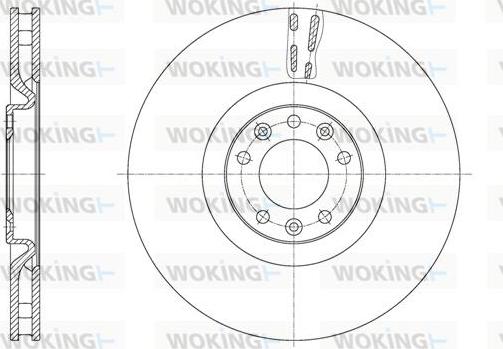 Woking D61629.10 - Гальмівний диск autozip.com.ua