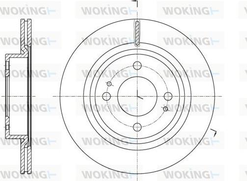 Woking D61621.10 - Гальмівний диск autozip.com.ua