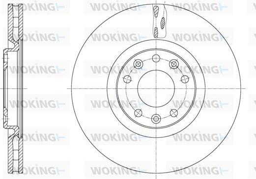 Woking D61628.10 - Гальмівний диск autozip.com.ua