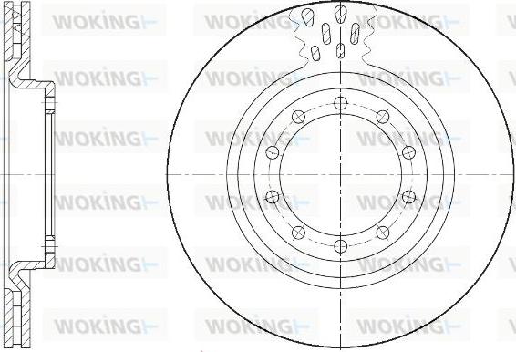 Woking D61672.10 - Гальмівний диск autozip.com.ua
