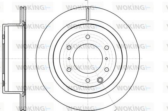 Woking D61099.10 - Гальмівний диск autozip.com.ua