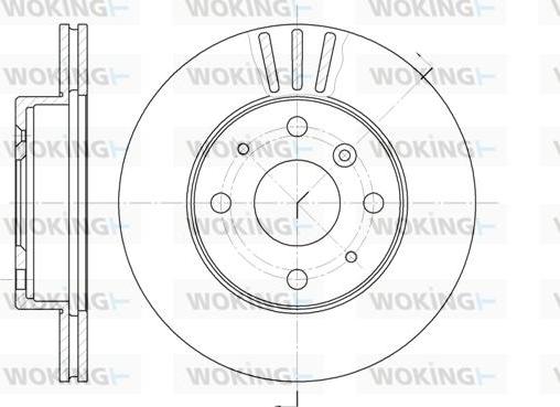 Woking D61095.10 - Гальмівний диск autozip.com.ua