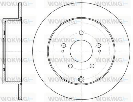 Woking D61098.00 - Гальмівний диск autozip.com.ua