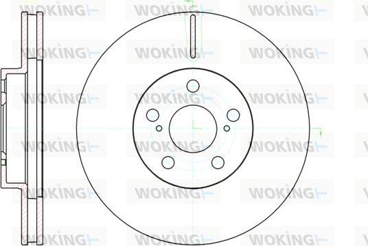 Woking D61093.10 - Гальмівний диск autozip.com.ua