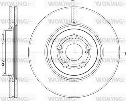 Woking D61092.10 - Гальмівний диск autozip.com.ua