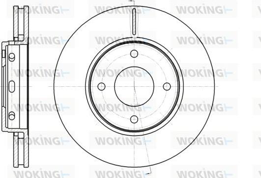 Woking D61097.10 - Гальмівний диск autozip.com.ua