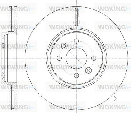 Woking D61049.10 - Гальмівний диск autozip.com.ua