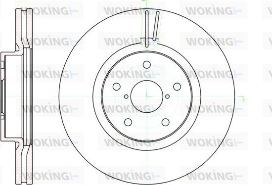 Woking D61041.10 - Гальмівний диск autozip.com.ua