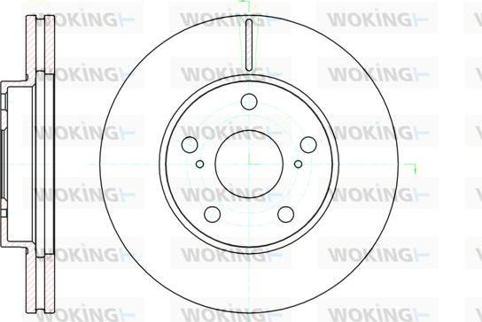 Woking D61043.10 - Гальмівний диск autozip.com.ua