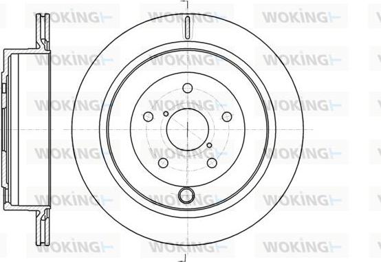 Woking D61042.10 - Гальмівний диск autozip.com.ua