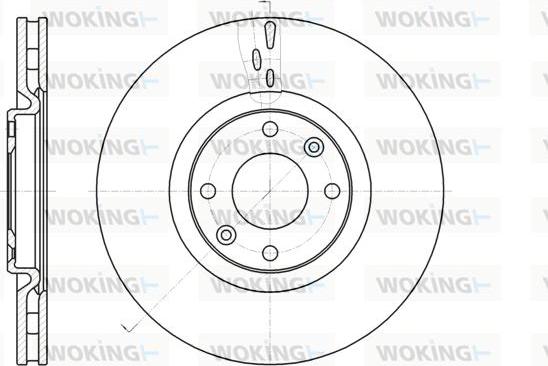 Woking D61059.10 - Гальмівний диск autozip.com.ua