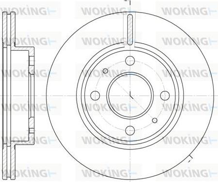 Woking D6105.10 - Гальмівний диск autozip.com.ua