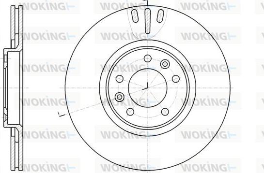 Woking D61051.10 - Гальмівний диск autozip.com.ua