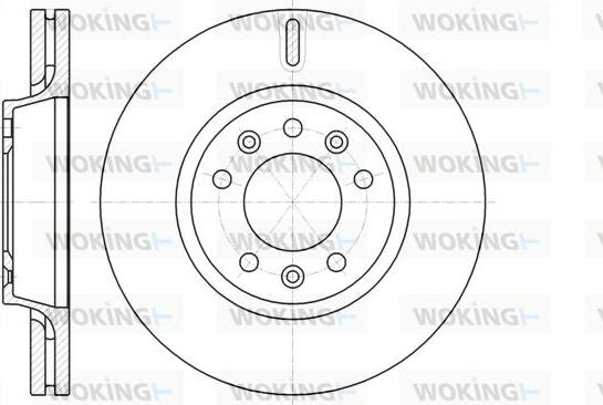 Woking D61052.10 - Гальмівний диск autozip.com.ua