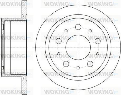 Woking D61057.00 - Гальмівний диск autozip.com.ua