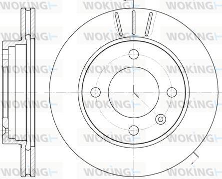 Woking D6106.10 - Гальмівний диск autozip.com.ua