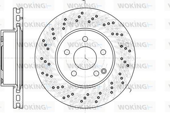 Woking D61068.10 - Гальмівний диск autozip.com.ua