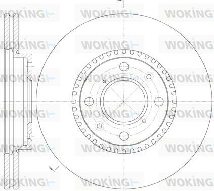 Woking D61002.10 - Гальмівний диск autozip.com.ua