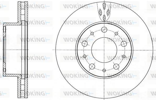 Woking D61015.10 - Гальмівний диск autozip.com.ua