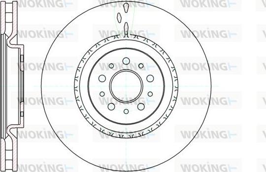 Woking D61010.10 - Гальмівний диск autozip.com.ua