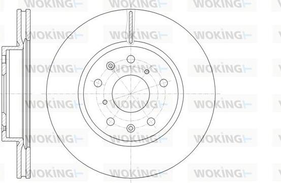 Woking D61018.10 - Гальмівний диск autozip.com.ua