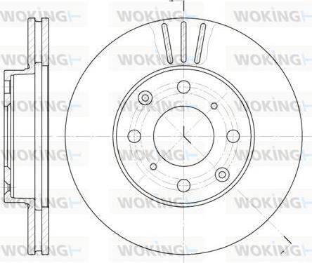 Woking D6108.10 - Гальмівний диск autozip.com.ua