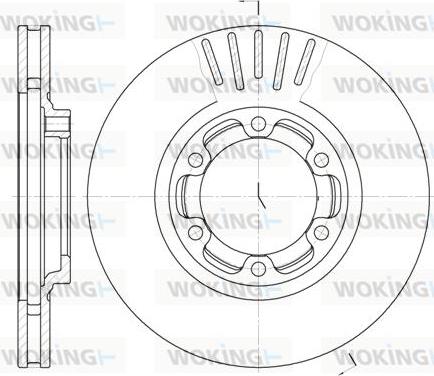 Woking D61083.10 - Гальмівний диск autozip.com.ua