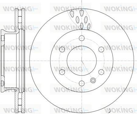 Woking D61034.10 - Гальмівний диск autozip.com.ua