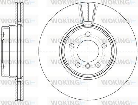 Woking D61028.10 - Гальмівний диск autozip.com.ua