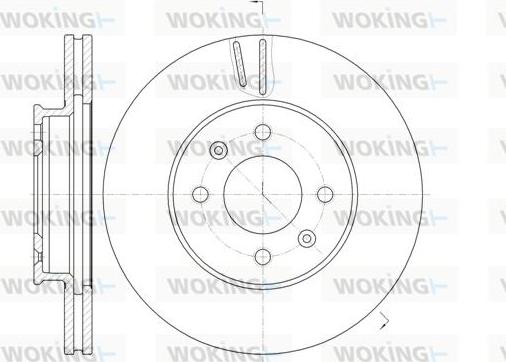 Woking D61023.10 - Гальмівний диск autozip.com.ua