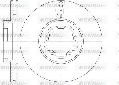 Woking D61022.10 - Гальмівний диск autozip.com.ua