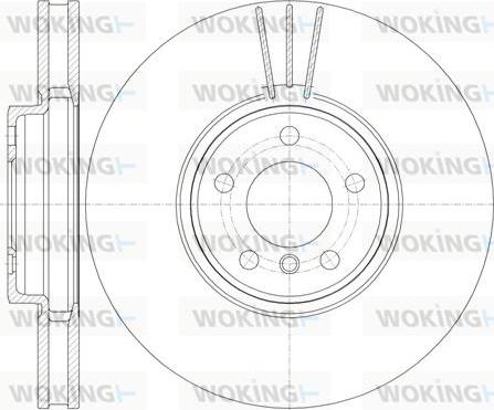 Woking D61079.10 - Гальмівний диск autozip.com.ua