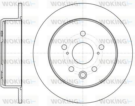 Woking D61075.00 - Гальмівний диск autozip.com.ua