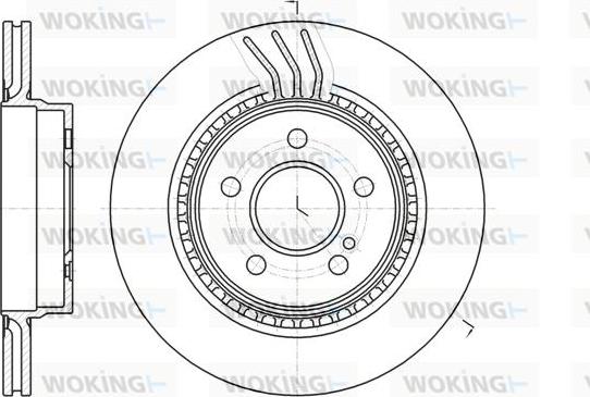 Woking D61071.10 - Гальмівний диск autozip.com.ua