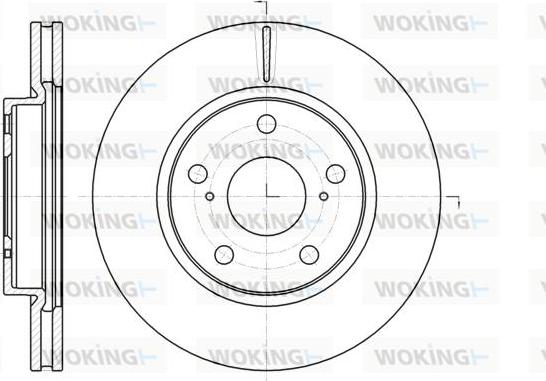 Woking D61077.10 - Гальмівний диск autozip.com.ua