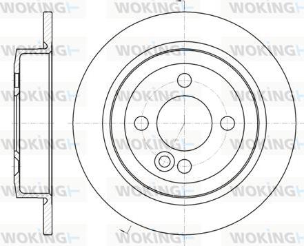 Woking D61195.00 - Гальмівний диск autozip.com.ua