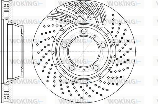 Woking D61196.10 - Гальмівний диск autozip.com.ua