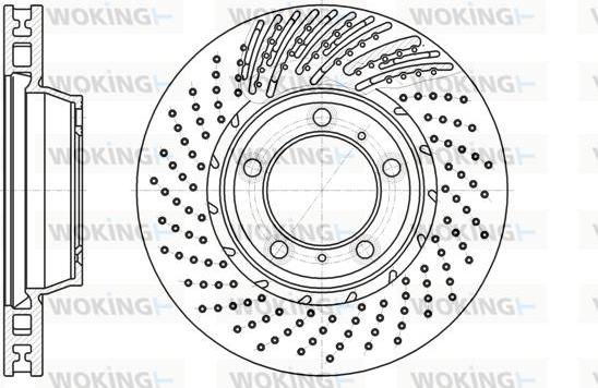 Woking D61196.11 - Гальмівний диск autozip.com.ua