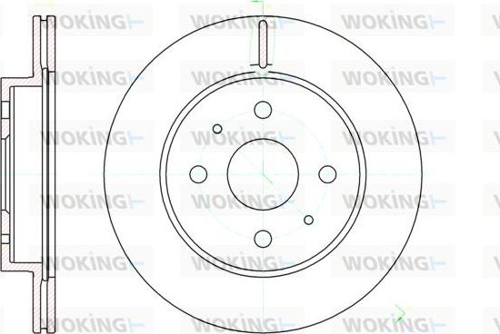 Woking D61190.10 - Гальмівний диск autozip.com.ua