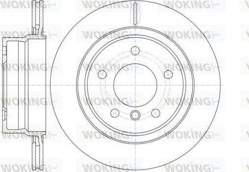 Woking D61145.10 - Гальмівний диск autozip.com.ua